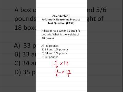 Multiplying Fractions: ASVAB/PiCAT Arithmetic Reasoning Practice Test Q #acetheasvab #grammarhero