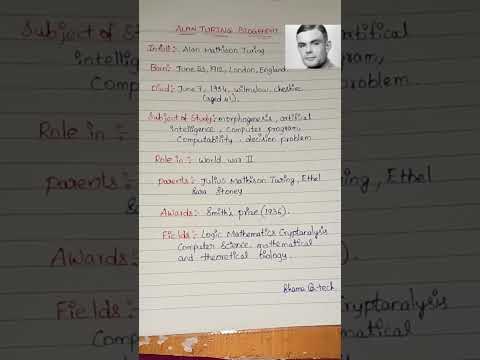 Alan Turing#biography#short