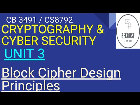 2.24 Block Cipher Design Principles in Tamil