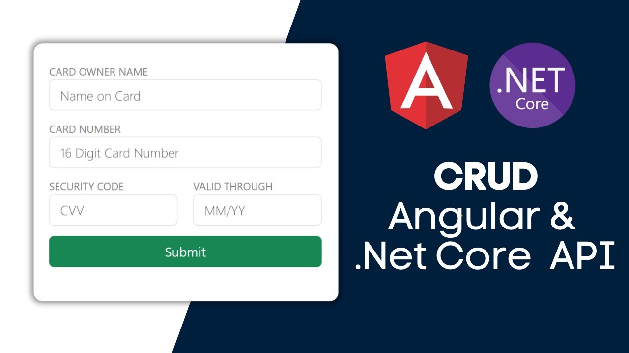 ASP.NET Core Web API CRUD with Angular