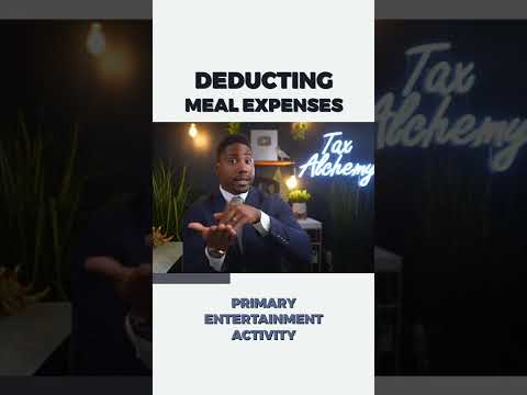 Deducting Meal Expenses #shorts
