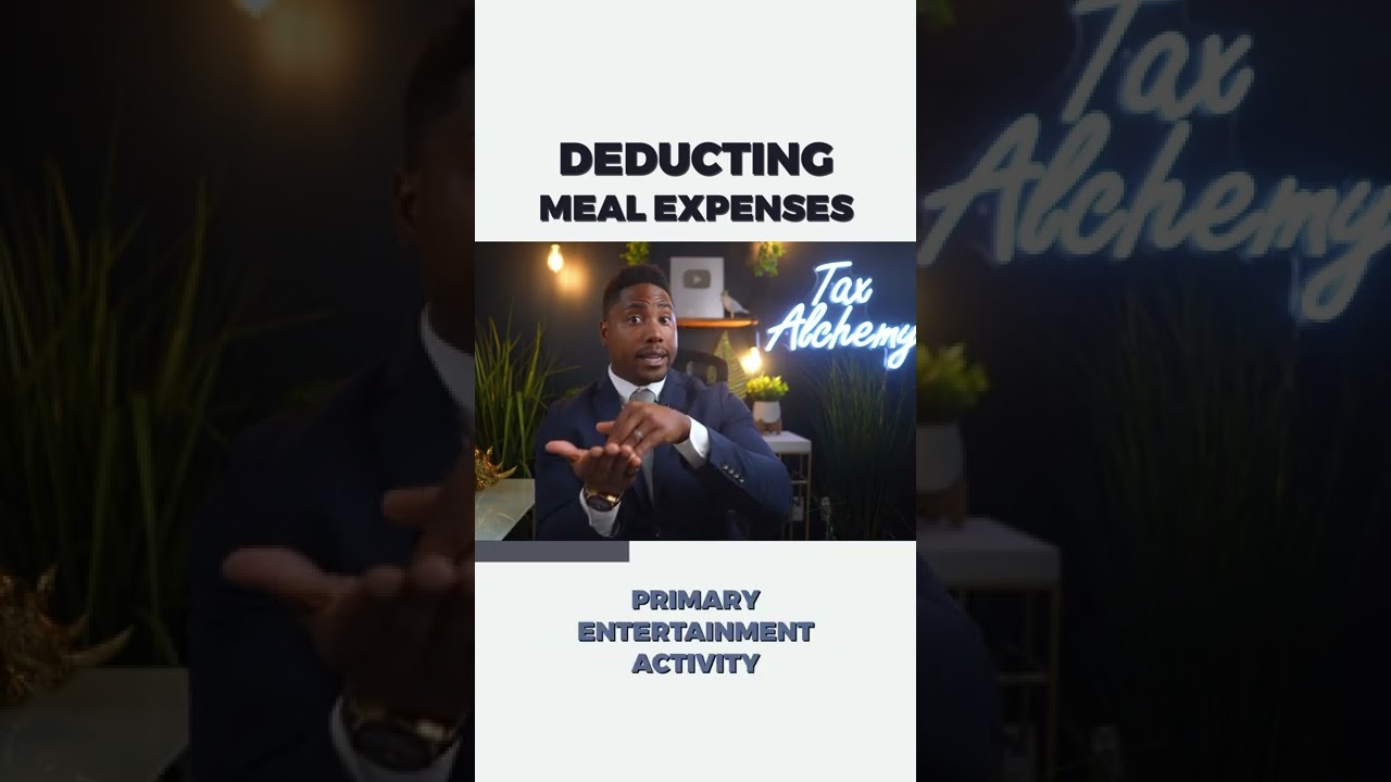 Deducting Meal Expenses #shorts