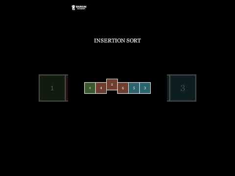Insertion sort | Animation                     #algorithm #insertionsort #sortingalgorithms