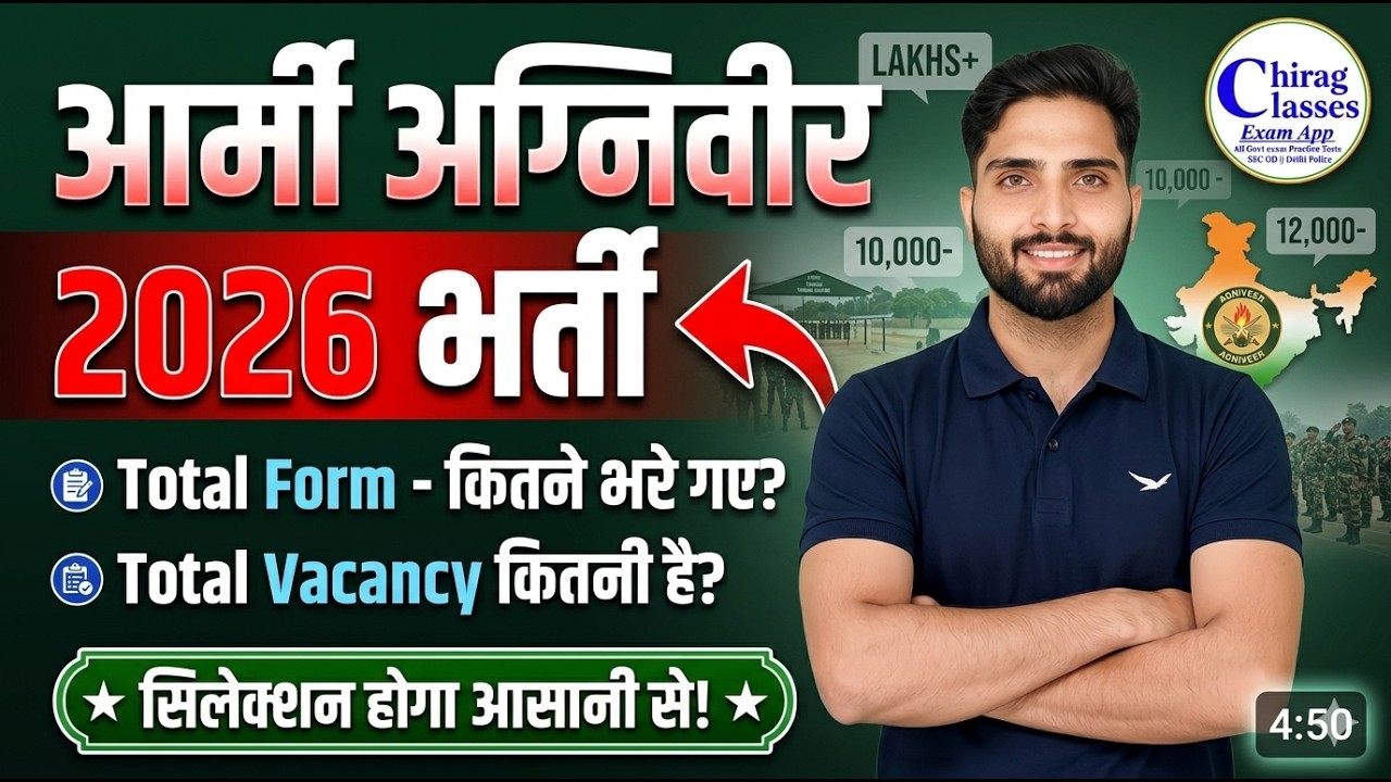 Army Agniveer 2026 Total Form Fill Up & Vacancy Details Out!