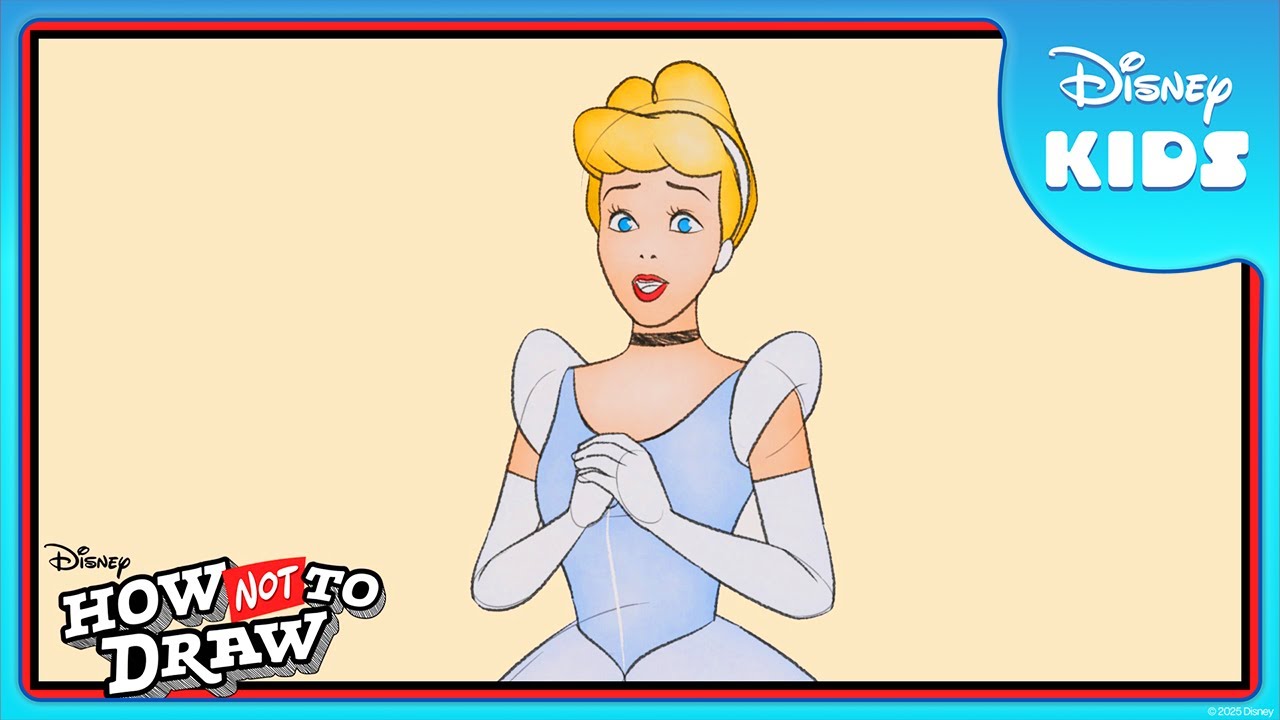 Cinderella Cartoon Comes To Life! 🖌| How Not To Draw | Disney Channel Animation