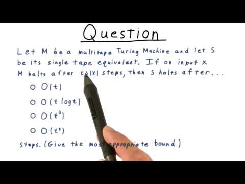 Analysis of Multitape Simulation Quiz - GT - Computability, Complexity, Theory: Computability