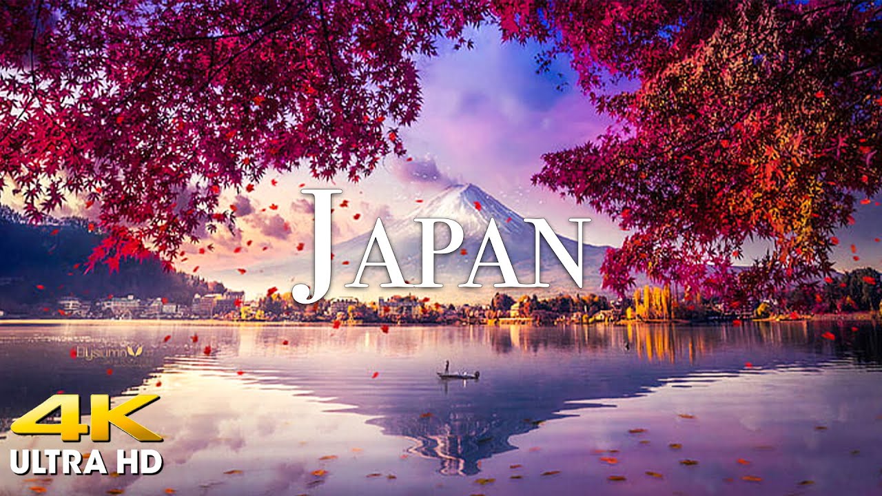 Flying Over Japan in 4K UHD 🌸 - Stunning Nature & Relaxation