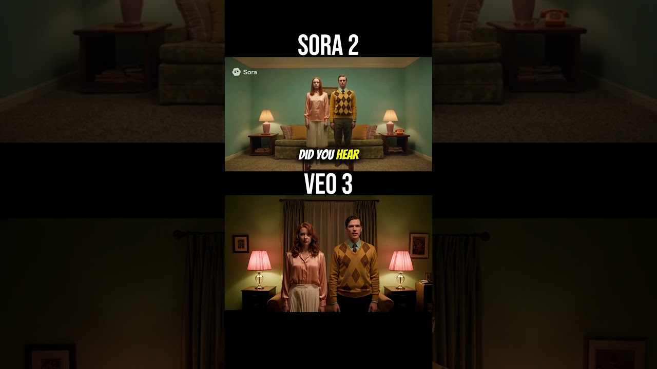 Sora 2 vs Veo 3: Retro Scene AI Video Battle