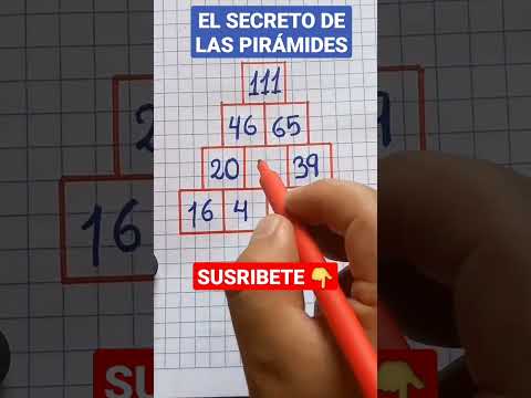 EL SECRETO DE LAS PIRÁMIDES - RETO MATEMÁTICO #matemática #shortsyoutube #retomatematico