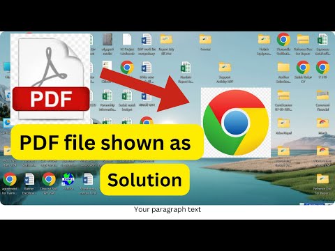 PDF Files Showing in Chrome Icons solution | how to reset pdf icon| pdf file shown as chrome