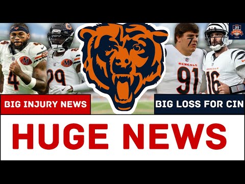 🚨D'Andre Swift OUT vs. Bengals + Trey Hendrickson, Joe Flacco IN DOUBT vs. Bears. Bears vs. Bengals