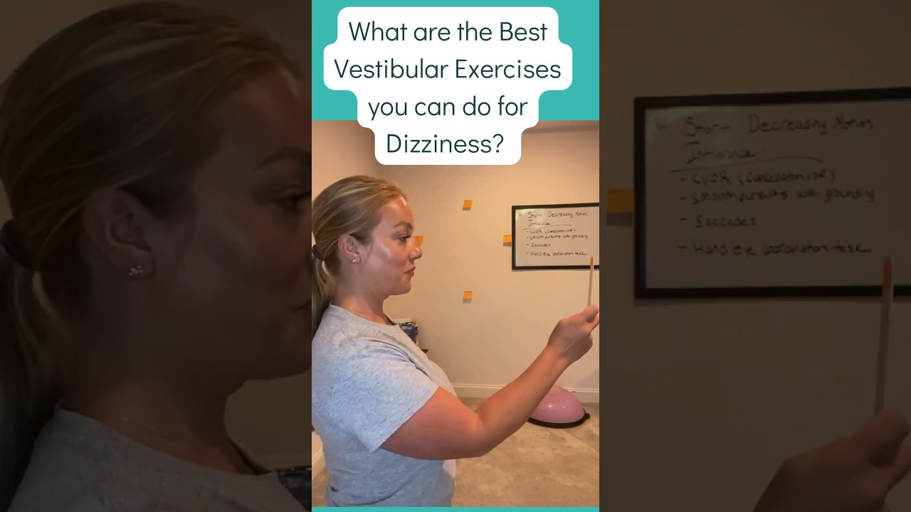 The BEST Vestibular Rehabilitation Exercises Routine #vestibular