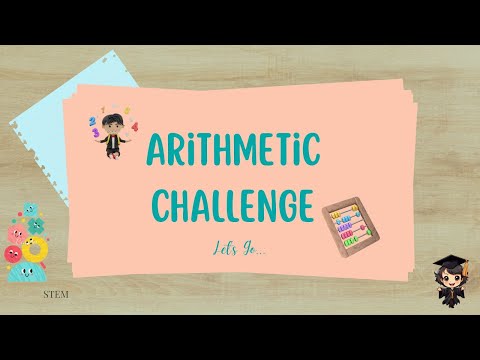 ARITHMETIC CHALLENGE | ADDITION, SUBTRACTION, MULTIPLICATION & DIVISION | SPEED MATH PRACTICE