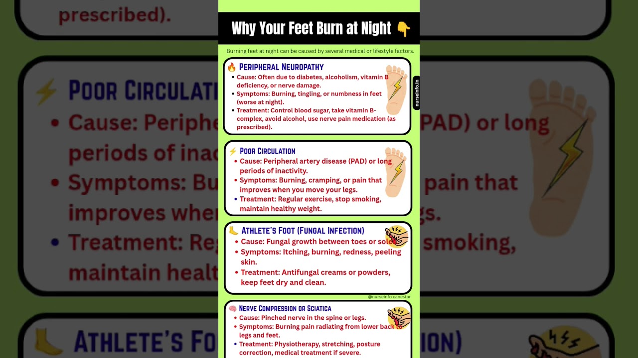 Why Do Your Feet Burn at Night? Top Causes & Solutions 🦶