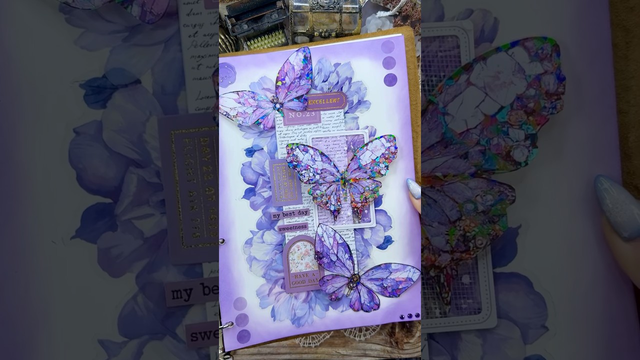 Purple ASMR Journal ✨💜 | Scrapbooking & Journaling
