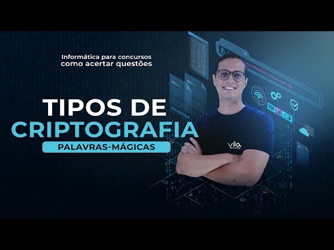 Informática concursos - Tipos de CRIPTOGRAFIA e Chaves. Professor Danilo Vilanova #oPior