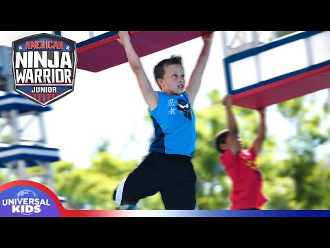 AMERICAN NINJA WARRIOR JUNIOR | Paxton from Ninja Kidz TV Hangs on for the Win!