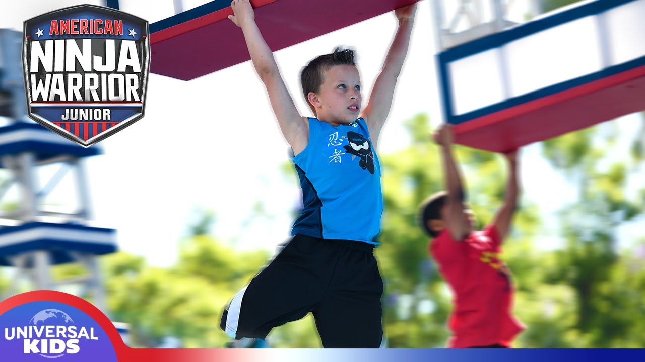 American Ninja Warrior Junior: Paxton from Ninja Kidz TV Dominates the Course! 🏆