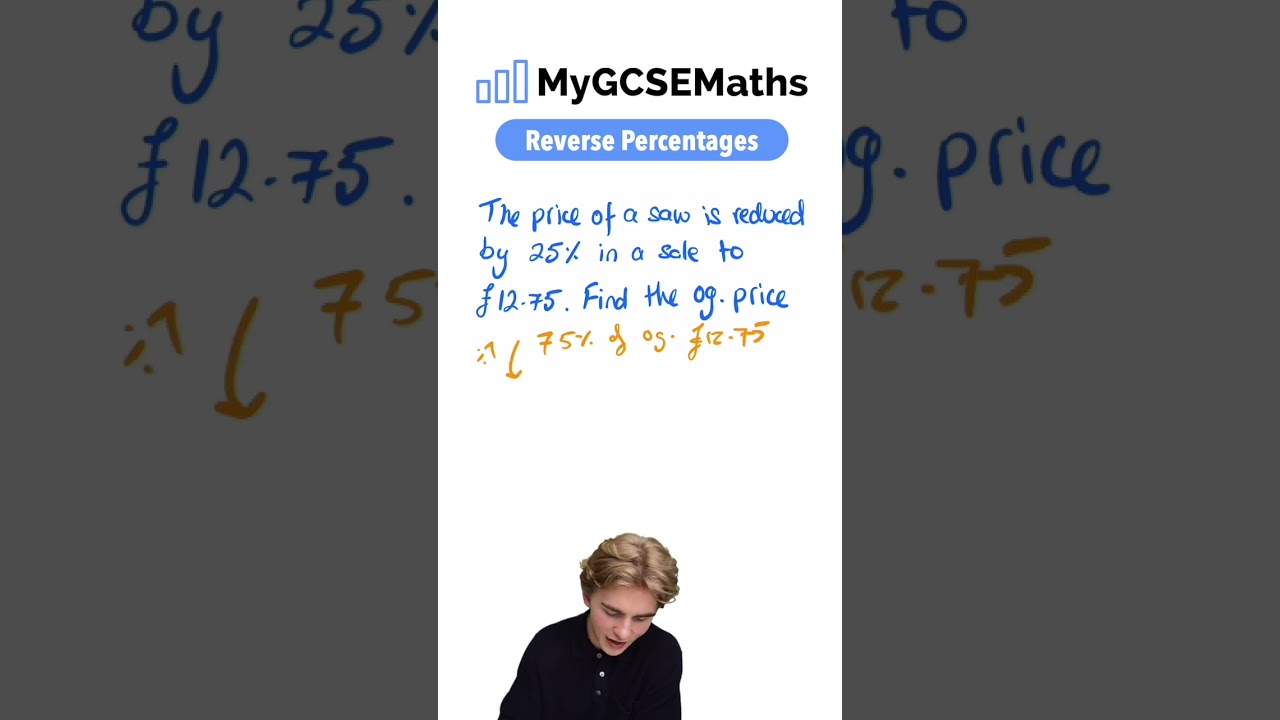 Master Reverse Percentages for GCSE Maths 2025 📊