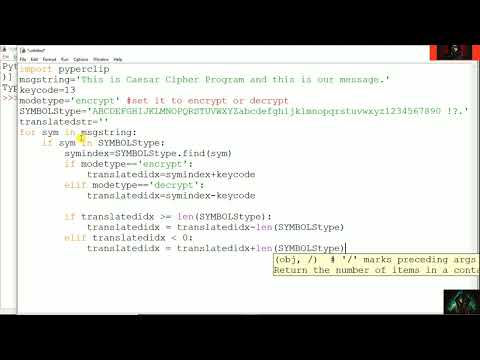 #5 encryption of message in python of Ethical hacking🎭👨💻👨💻🎭!Full Ethical Hacking course! #hacker