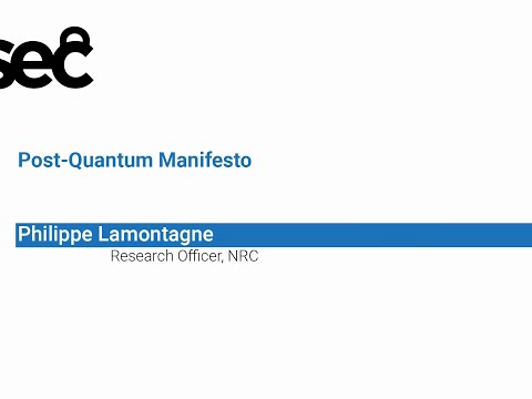 NorthSec 2019 – Philippe Lamontagne – Post-Quantum Manifesto