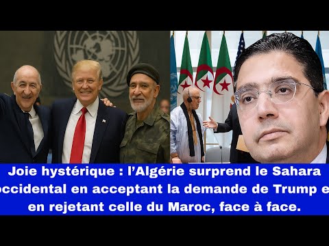 L’Algérie crée la surprise : Trump applaudit, le Maroc sous le choc après la décision historique