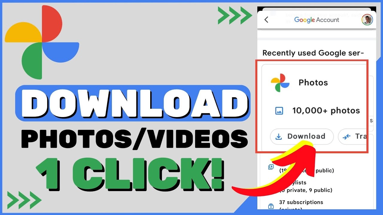 Download All Google Photos & Videos Instantly 📥