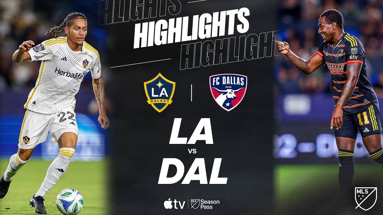 LA Galaxy vs. FC Dallas | Full Match Highlights | RED CARD DRAMA and LATE WINNER!