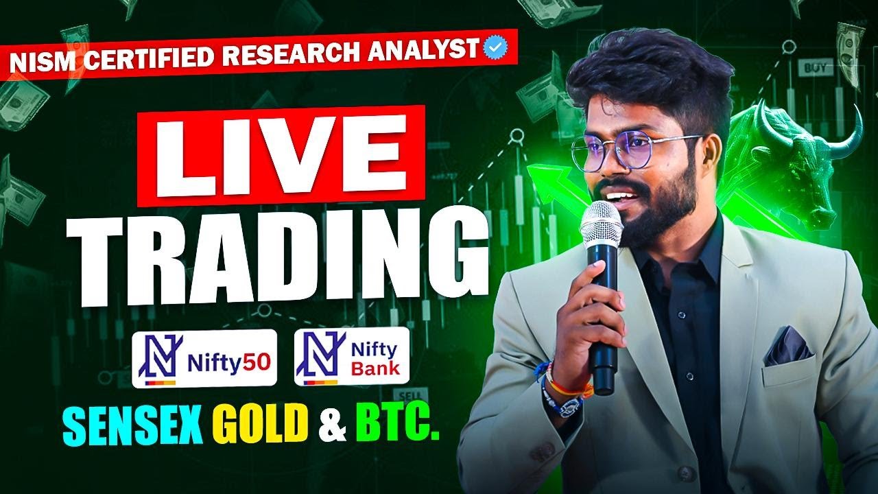 Telugu Live Trading: Nifty, Bank Nifty, Gold & BTC 📈