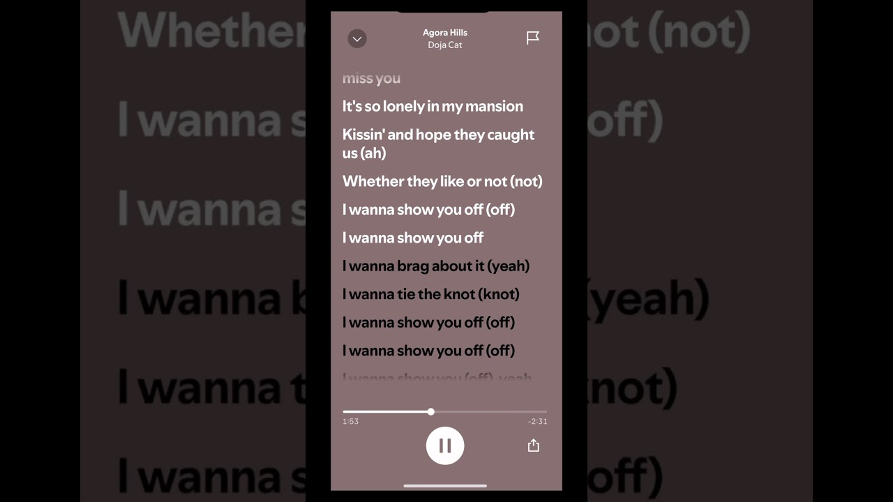 Agora Hills Lyrics by Doja Cat ๐ถ