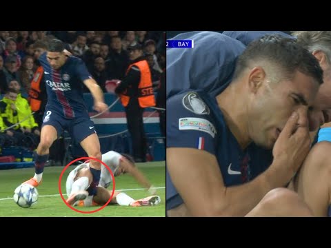 Achraf Hakimi Horrible Leg Injury vs Bayern Munich 😳😢 | Luis Diaz Red Card Tackle | UCL 2025-26