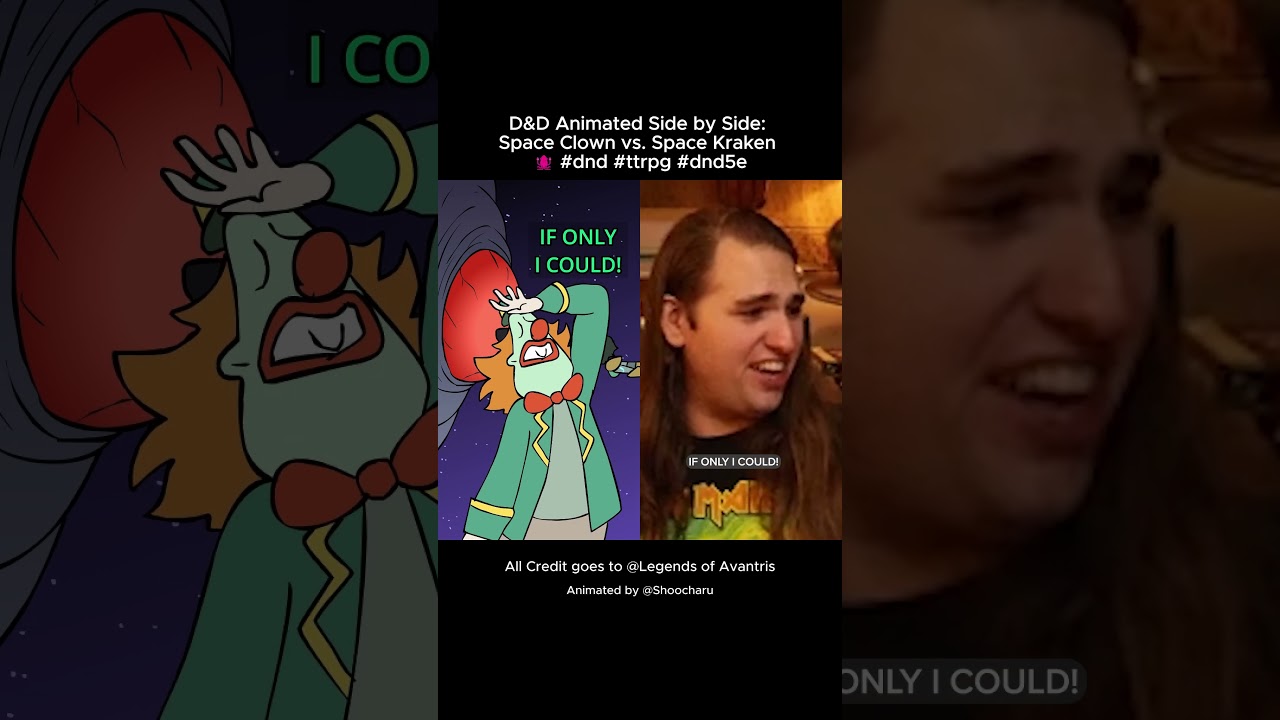 Epic D&D Animated Showdown: Space Clown vs. Space Kraken 🦑