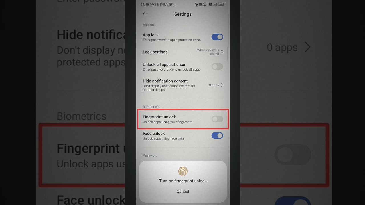 Lock Apps on Android with Fingerprint/Face ID 🔒