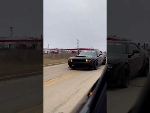 Jet black dodge demon