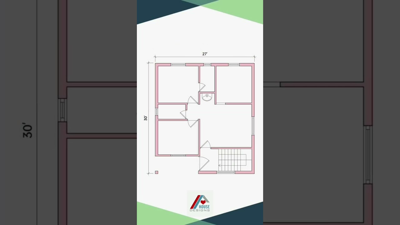 27x30 House Plan for Your Dream Home 🏡