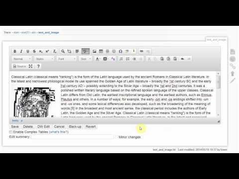 Embedding Images in Text Using CKEditor for DokuWiki