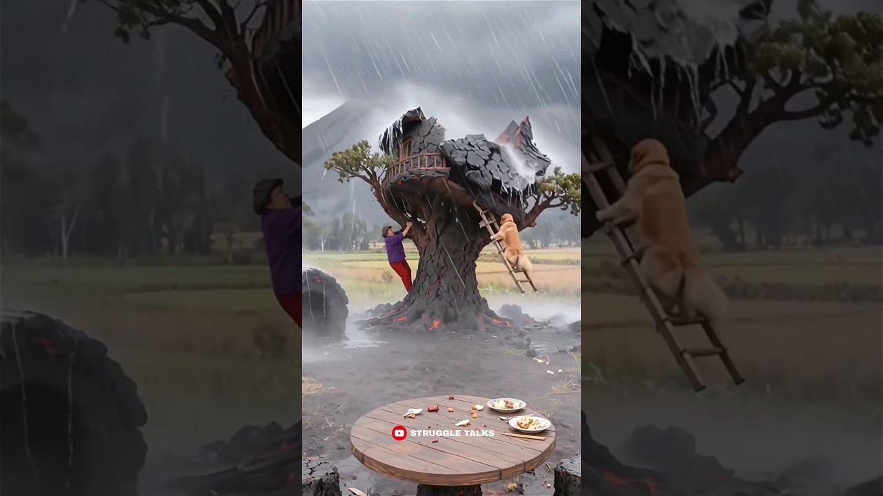 Old Couple's Party Turns Chaos with Lightning Strike! β‘π
