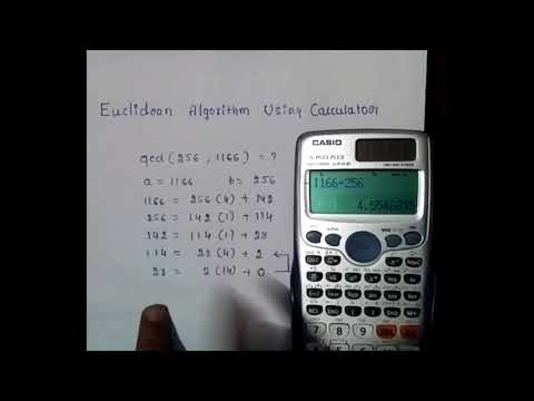 How To Solve Euclidean Algorithm Using Calculator