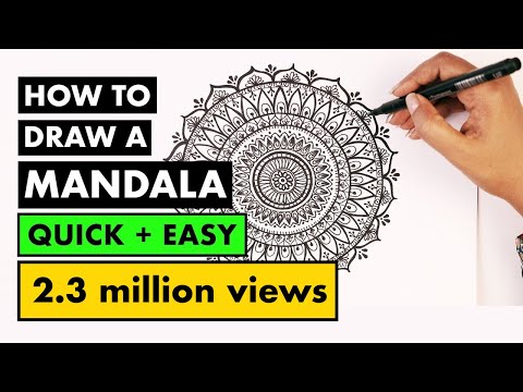 how to draw MANDALA ART for beginners | Vijayta Sharma
