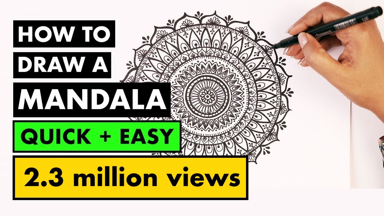 Easy Mandala Art Tutorial for Beginners 🎨 | Step-by-Step Guide by Vijayta Sharma