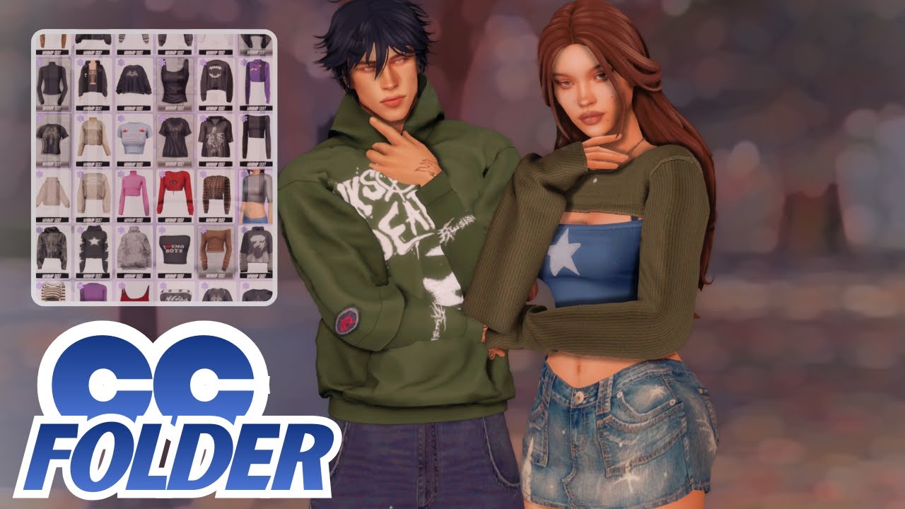 300+ Grunge & Alt CC Folder for Sims 4 🎮