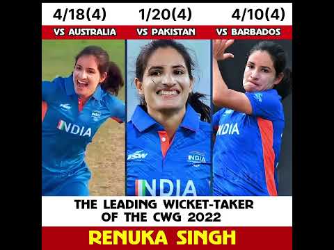 Renuka Singh best wicket taker of the CWG 😍🔥 #shorts #cricket #renukasingh #cwg2022