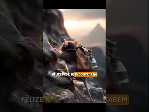 🐭⛰️ UMA AMIZADE IMPOSSÍVEL? 😺❤️ #gatos #curiosidades #ias #animals #gatos #cats