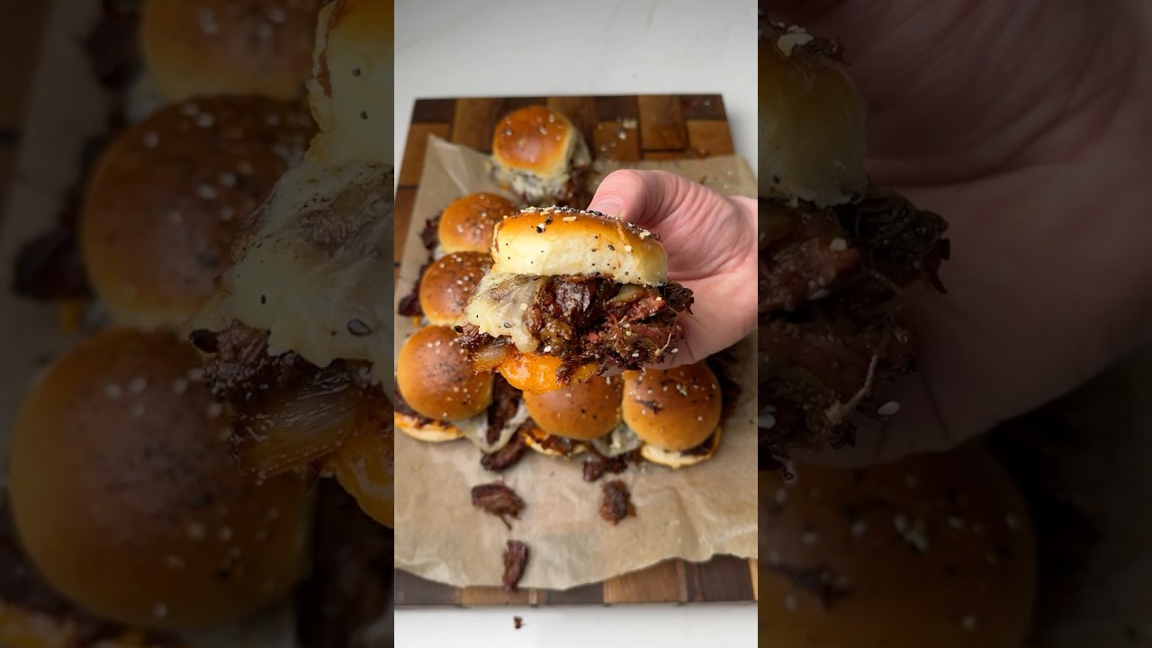 Delicious BBQ Beef & Cheese Sliders on the Pellet Grill 🍔 | Perfect Tailgating Recipe