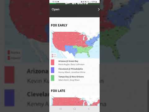 NFL Week 6 2024 TV Coverage Map CBS Single & Fox Early & Late