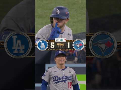 Yoshinobu Yamamoto and the Dodgers take Game 2! #mlb #dodgers #worldseries