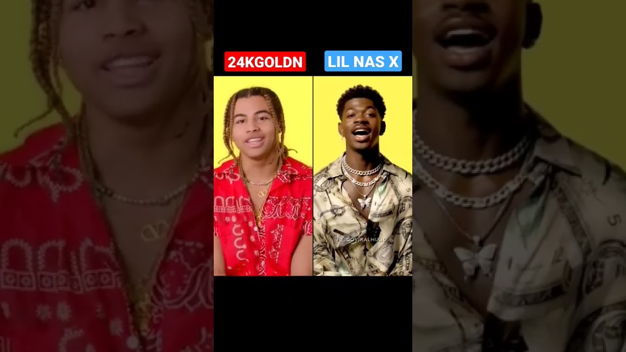 24KGOLDN - MOOD vs LIL NAS X No Autotune: Who Performs Better? #shorts