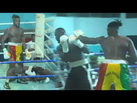 Incroyable ! Le guinéen Mamadou Barry inflige un violent KO à Serigne Fallou Thiam