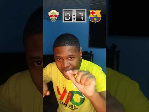 Pronóstico del partido Elche C. F. vs Barcelona #futbol #barcelona #shorts