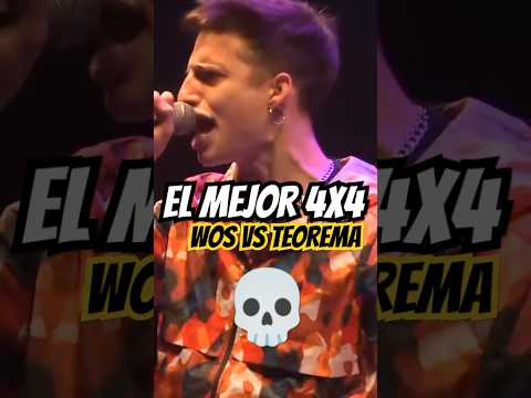EL MEJOR 4x4 (WOS VS TEOREMA) #wos #teorema #aczino #fms #rap #redbull #freestyle #hiphop #shorts